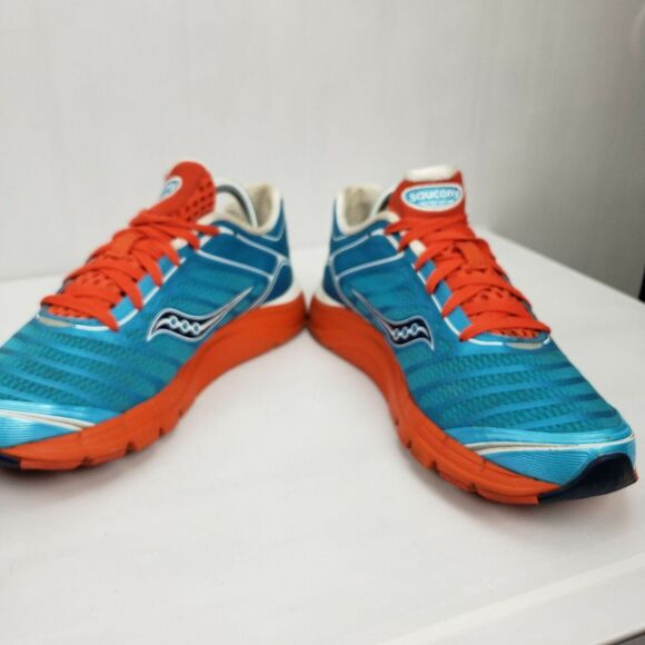 Saucony Kinvara Blue / Orange‎ Shoes 10157-4 Pro Grid Running - Women's Size 10 - Picture 8 of 10